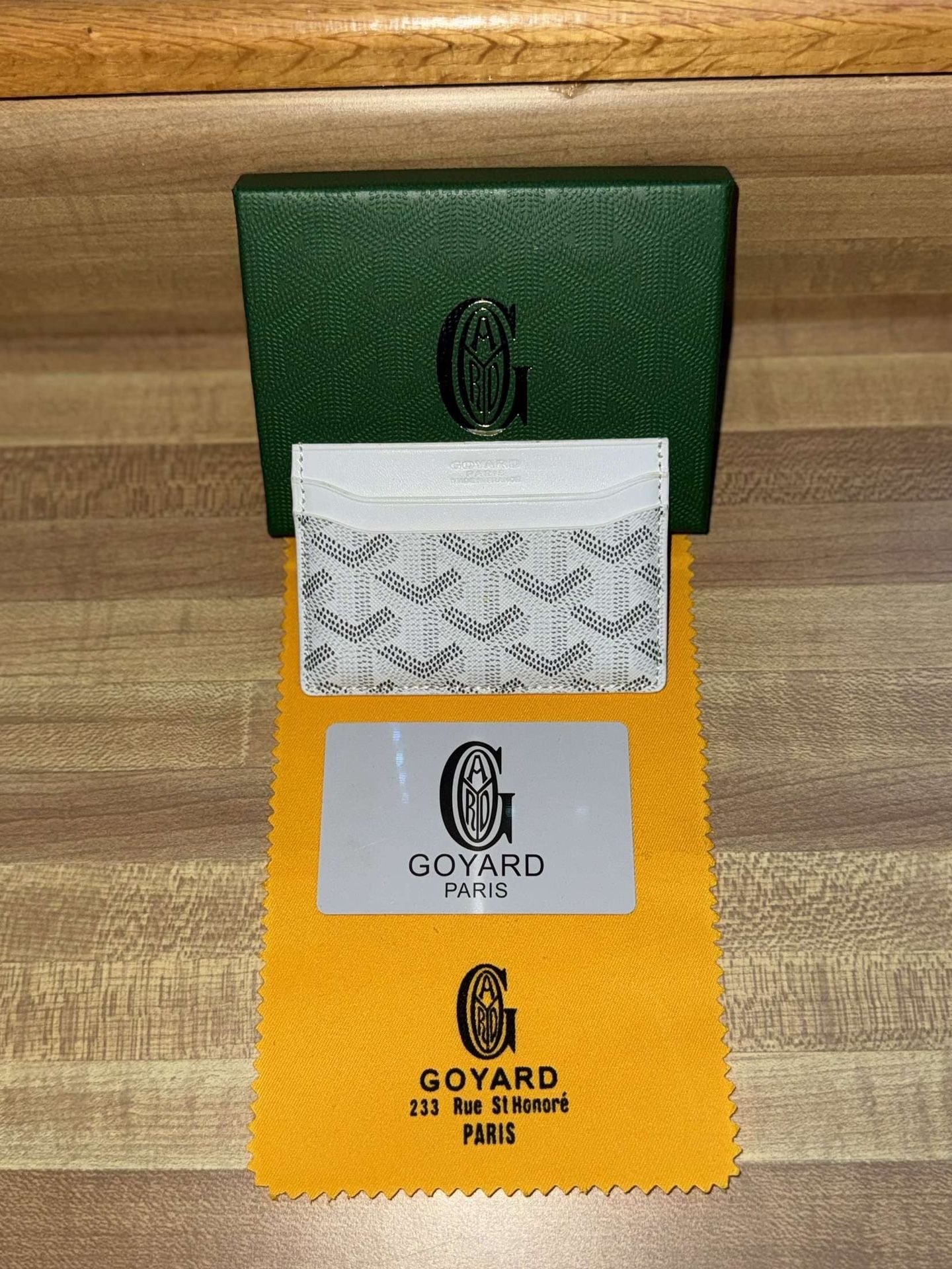 White Goyard Wallet