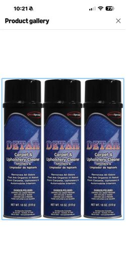 Detail Carpet & Upholstery Cleaner Spray 3-Pack