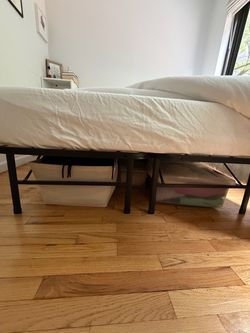 Metal Bed Frame with space underneath