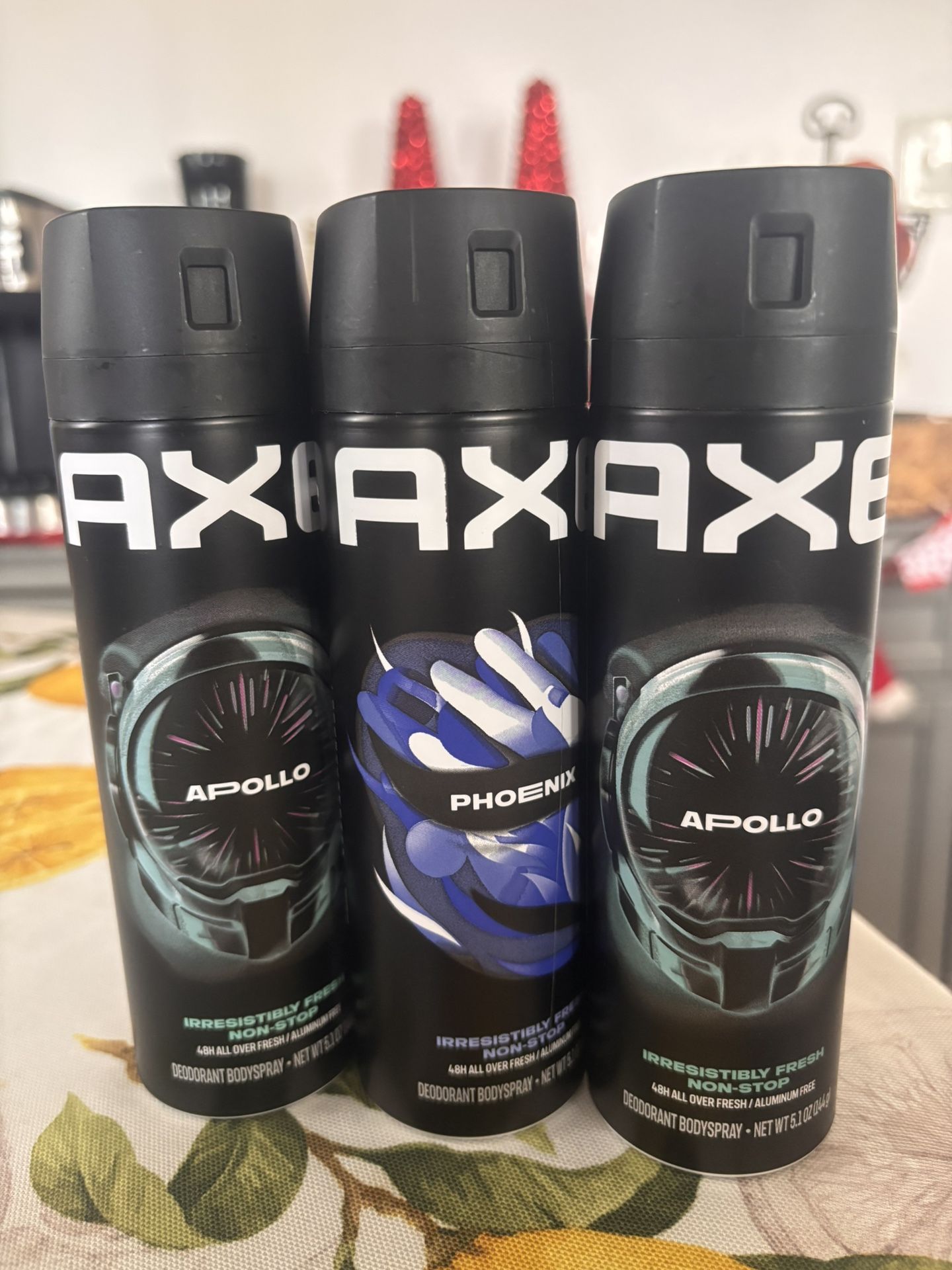 axe deodorant body spray 4 EACH$