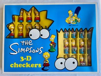 Vintage 1994 The Simpson’s 3-D Checkers Game
