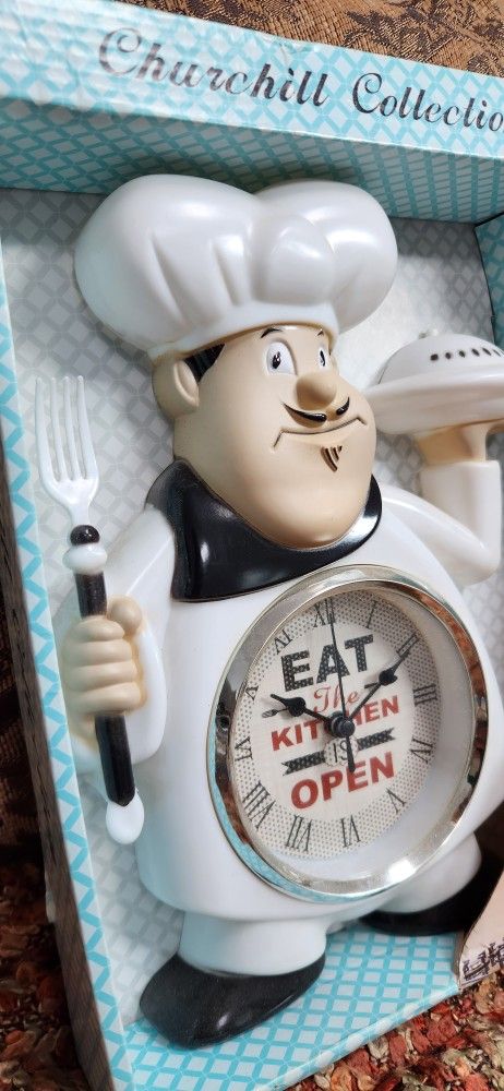 Funny COOK kitchen Clock