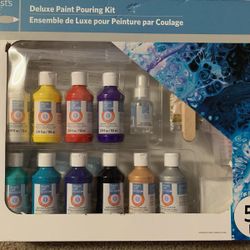 Deluxe Paint Pouring Kit 52 Piece Set