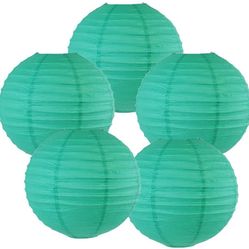 12 Pieces 20” large Green Round ChinesePaper Lanterns For Party Wedding Baby Shower Bridal Shower Home Decorations Suppliers