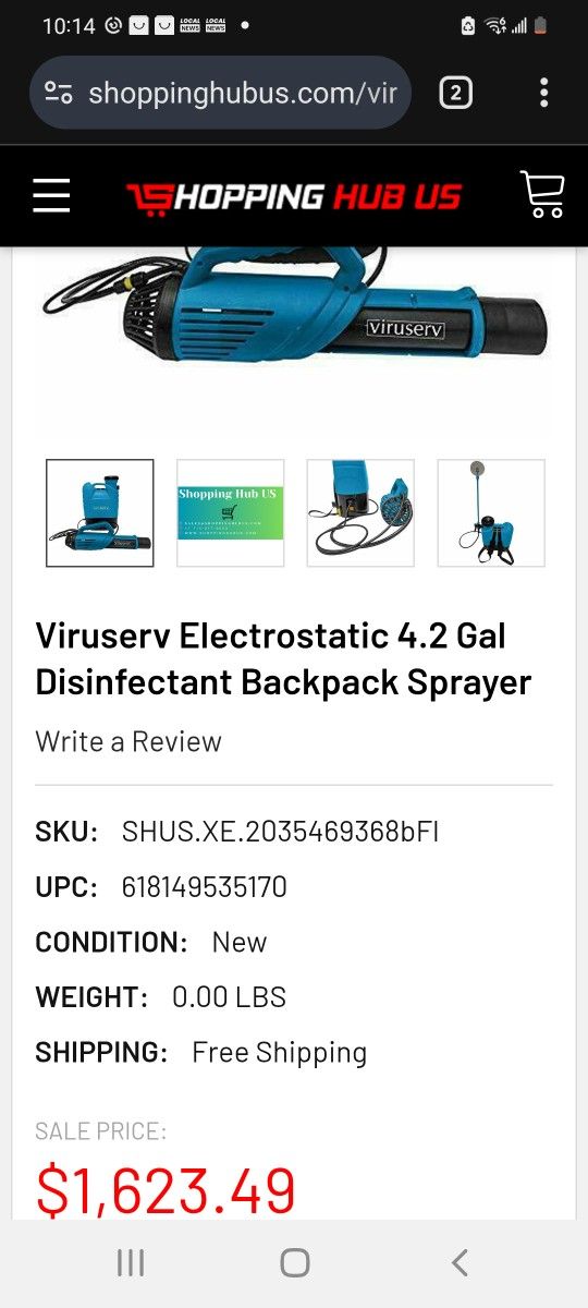 Backpack Sprayer Sanatizer Top Notch