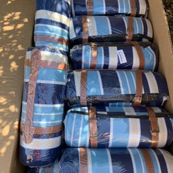 Box Of 14 Traveling Blankets 