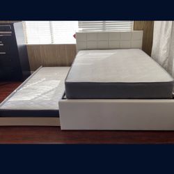 Full Bed Over Twin Trundle With 2 Mattresses Only
