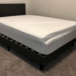 Full Size Bed Frame with Mattress