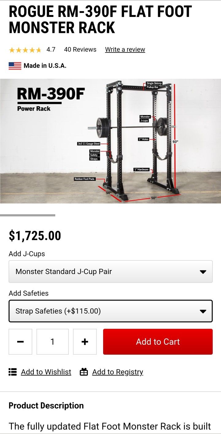 Rogue Monster Flat Foot RM 390F for Sale in Gig Harbor WA OfferUp