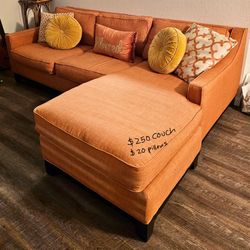 Coral Pink Couch $250
