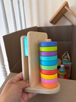 Lovevery stacker with rings Montessori wooden