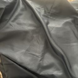 New beautiful  Soft dark blue Cotton Baronet Satin Fabric 2 yds 11” x 64” width 