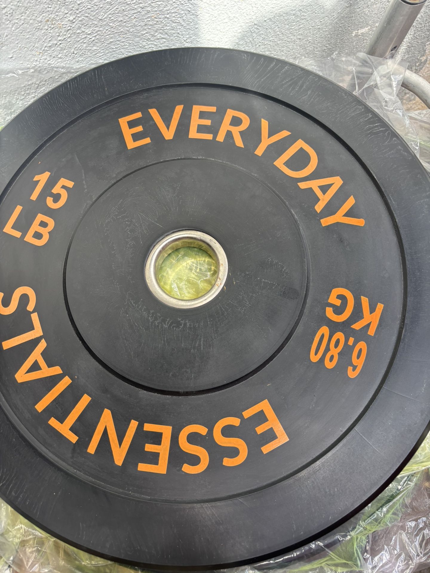 Bumper Plate Weights 15 lbs Set