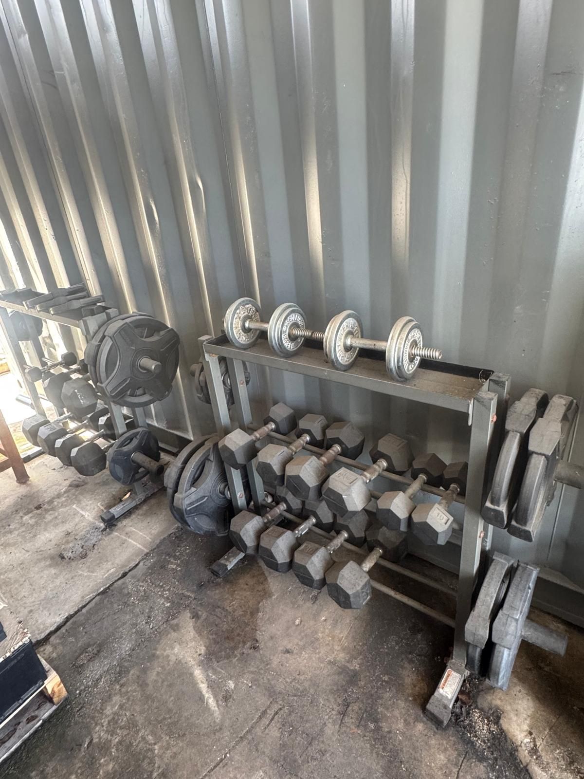 Full Dumbbell Set With Barbell Plate Set 
