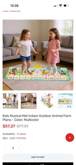 Kids Musical Piano Play Mat