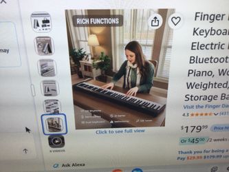 FINGER DANCE FOLDING PIANO KEYBOARD 88 KEYS, POTABLE ELECTRIC KEYBOARD WITH BLUETOOTH MIDI , FULL SIZE DIGITAL PIANO, WOOD GRAIN, SEMI WEIGHTED, TOUCH