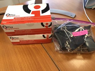 Binder clips large 1”