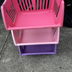 3 Tier Detachable Baskets On Wheels 