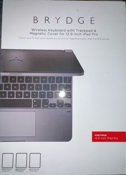 12.9-inch iPad Pro Wireless Keyboard Magnetic Cover Gray,
