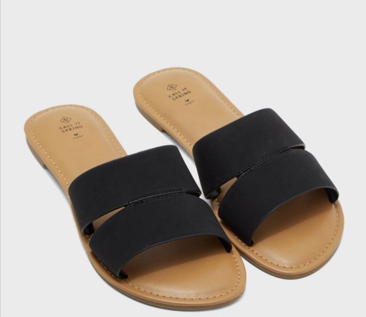 Call It Spring Zoeyy Double Strap Flat Sandals Size 7.5