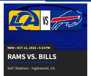 2 tix Rams vs Bills