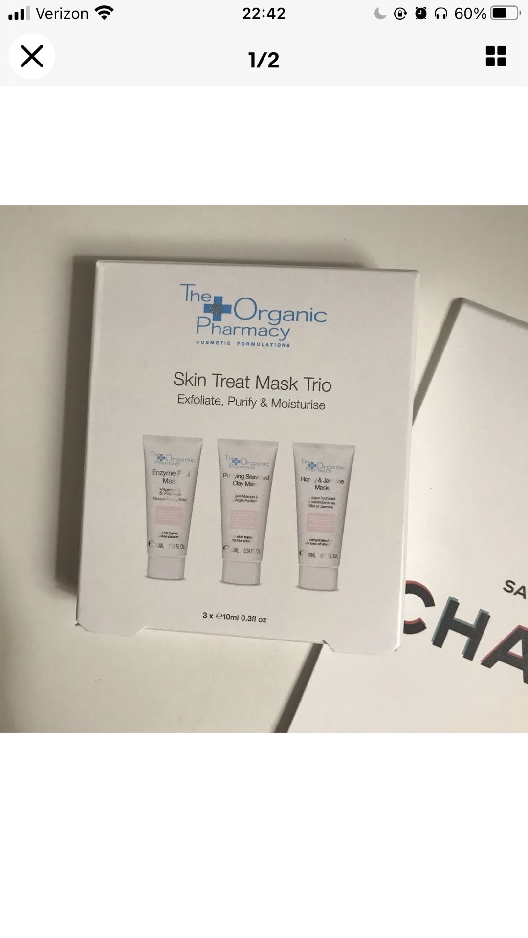 The Organic Pharmacy Skin Treat Mask Trio .3 oz each - Brand New in Box