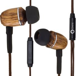 Onyx Premium Noise Cancelling in-Ear Wired Headphones with Mic / Earbuds - Black, Pink, Aqua Or Blue