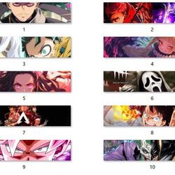 Anime Windshield Banner Size 10x40