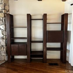 Solid Wood Mid Century Modular Bookshelf