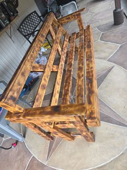 Wood bench 6ft
