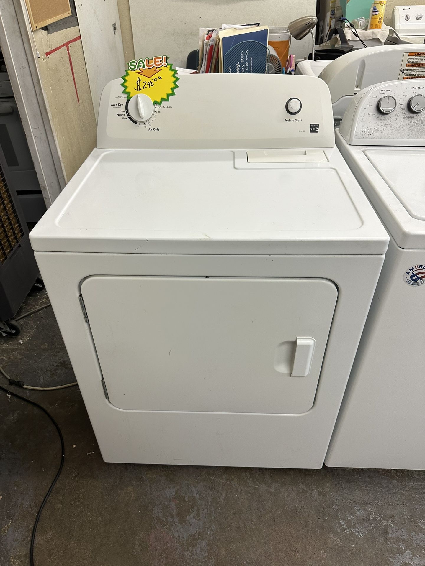 Single Large Capacity Kenmore (220v) Dryer 120 Day Warranty Free Same Day Delivery