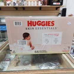 Huggies Skin Essentials Baby Diapers – Size 3 (16-28 Pounds) 66 Count