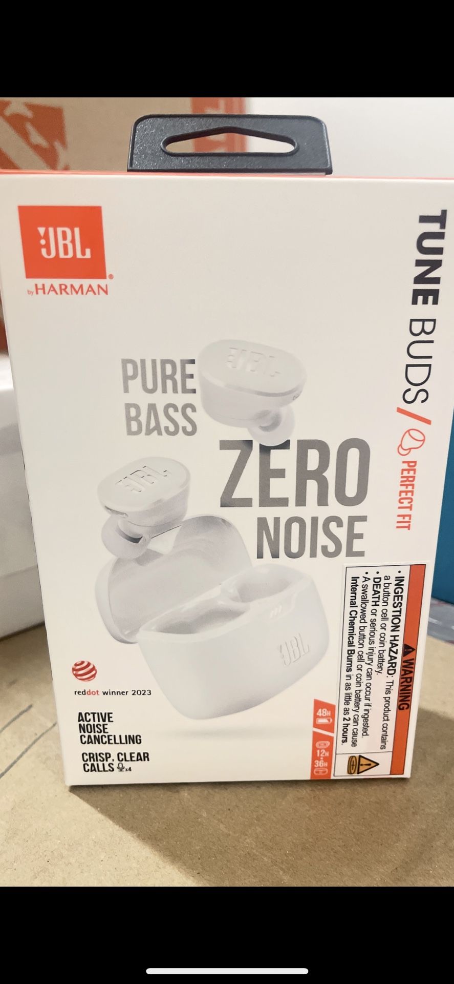 JBL - Tune Buds True Wireless Noise Cancelling Earbuds - White
