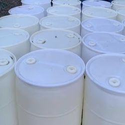 55 Gallon White Drums