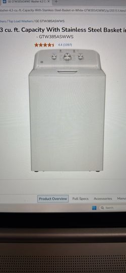 Brand new GE wash and dryer
