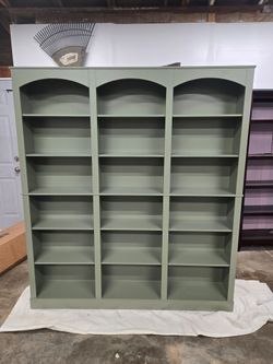 (New) Modern Farmhouse Arched Wood Bookshelf