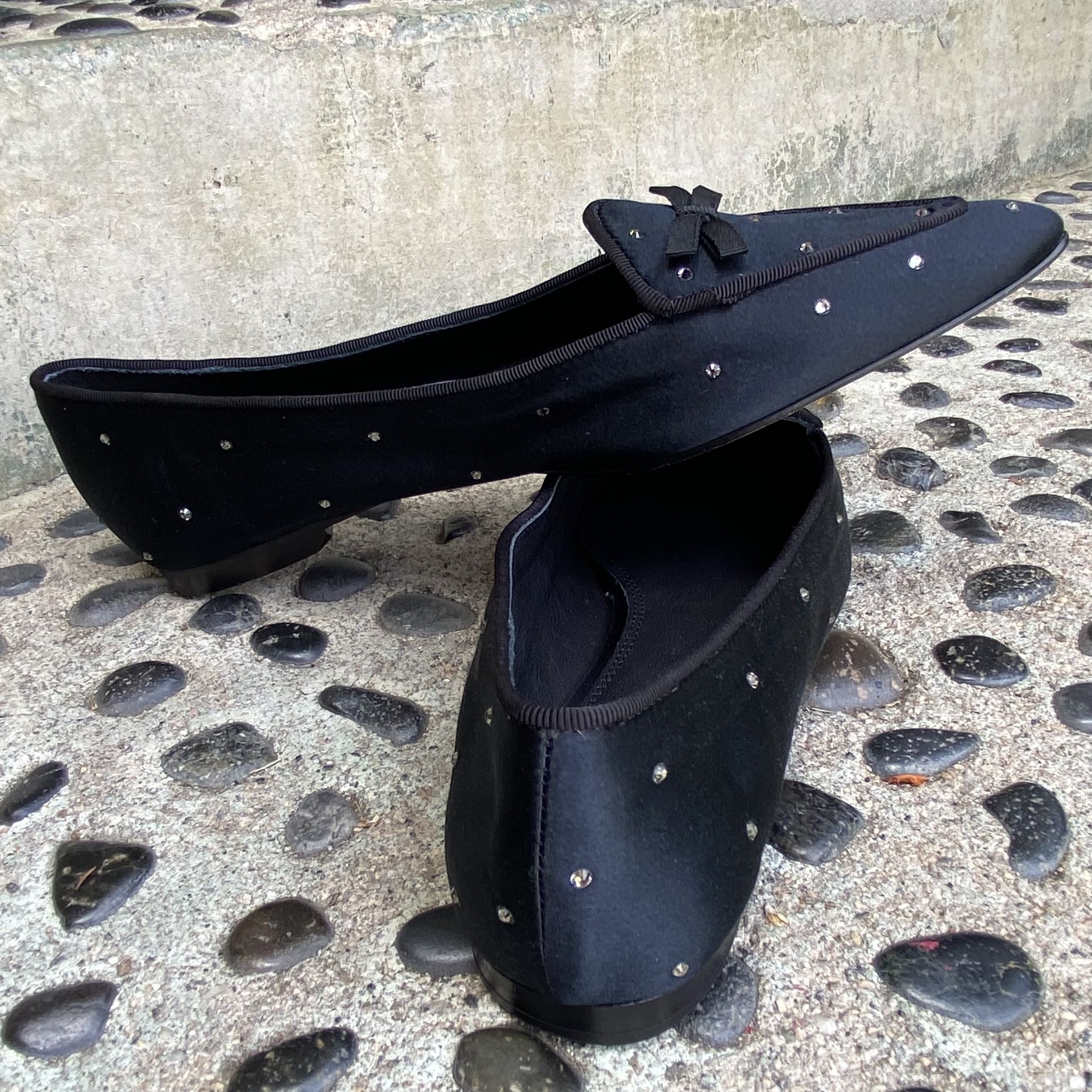 Polo Ralph Lauren Pointed Toe Flats Slip-on Suede Shoes Women