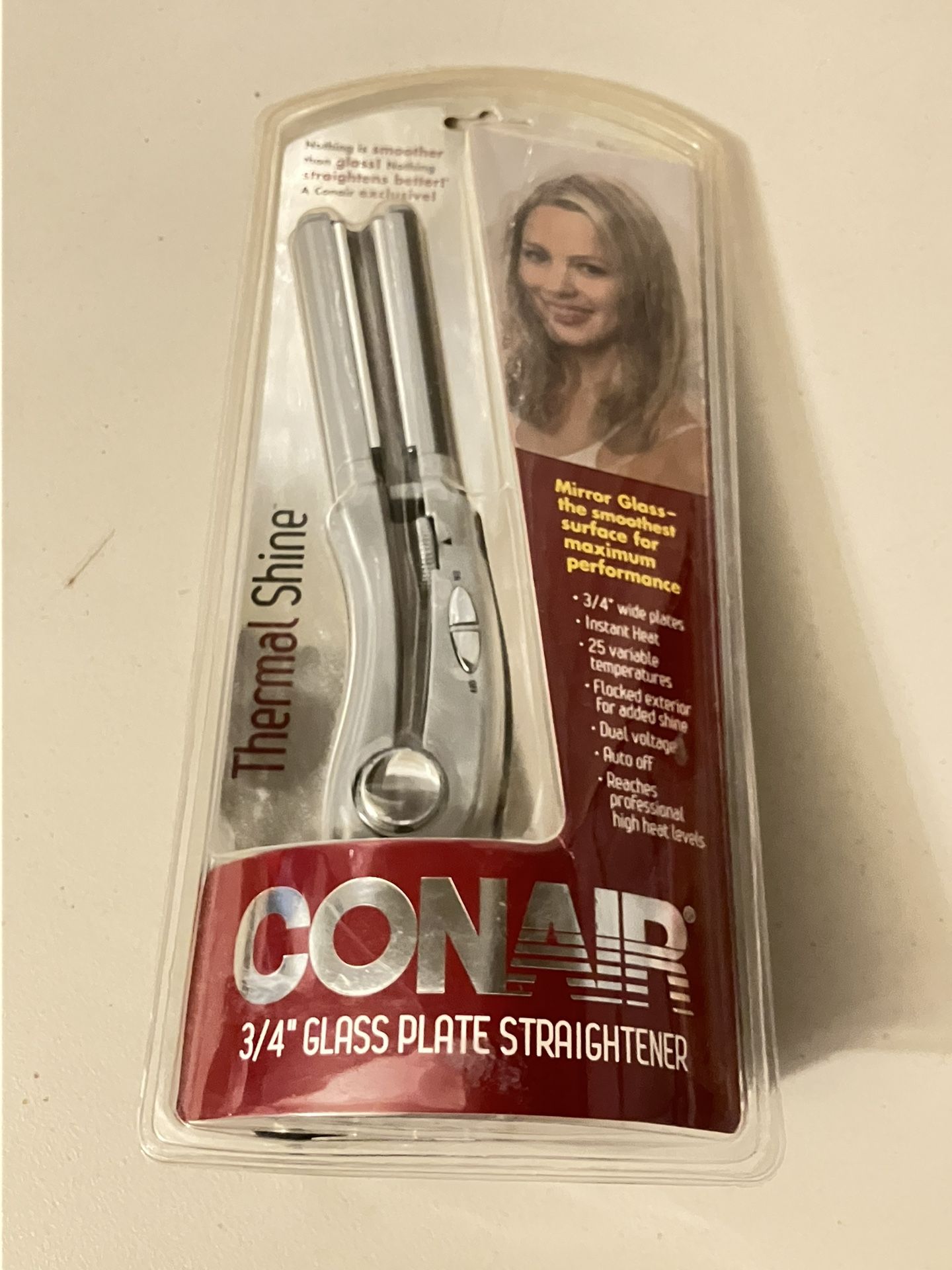 Conair Glass Plate Flat Hair Straightener