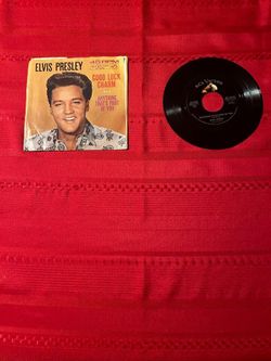 Vintage Elvis Presley 45 RPM Record, Good Luck Charm