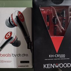 Earbuds -Kenwood And Beats By Dre