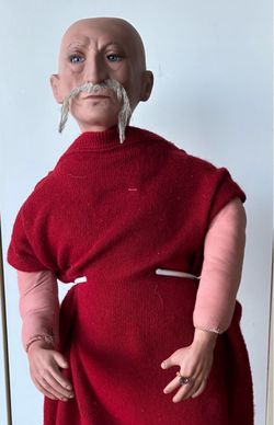 Porcelain figure to finish. Could be: Alchemist-Wizard-Merlin? You choose what you want. 26” tall.