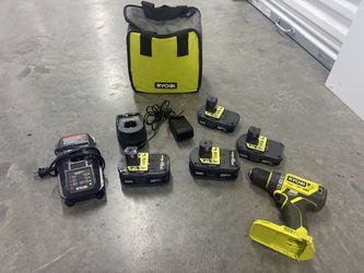 Ryobi drill and battery pack