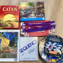 Sequence Catan Board Games Double 15 Dominos Jigsaw Puzzles