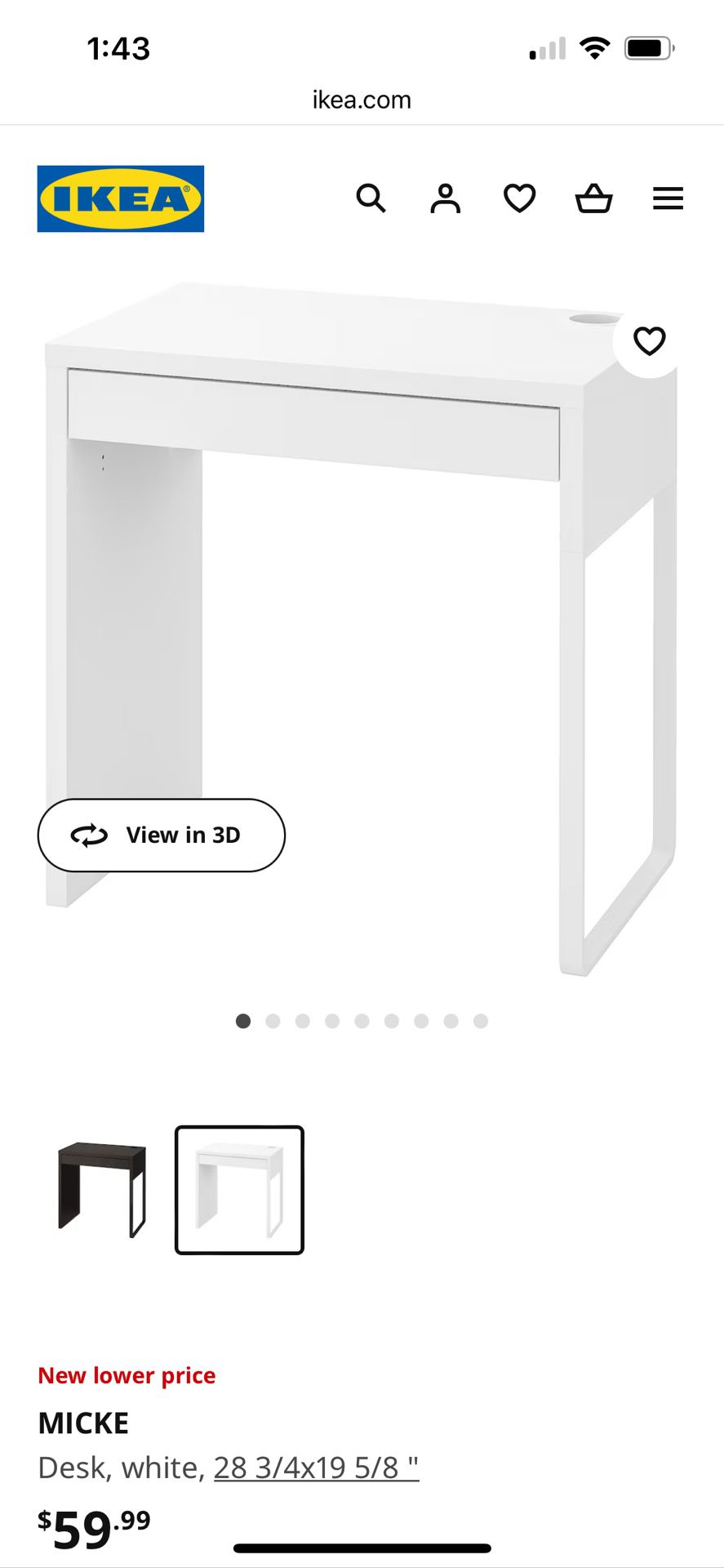 Ikea Micke Desk 