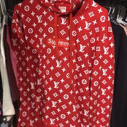 Red Supreme Hoodie.  S,m,l, 