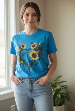 Womens sunflower shirt
