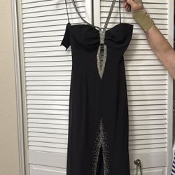 Black Halter Top Dress