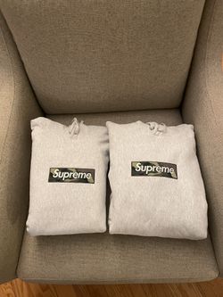 Supreme Box Logo Bogo Hoodies Ash Grey