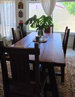 Restoration Hardware Kitchen Table + four chairs [priced to move]