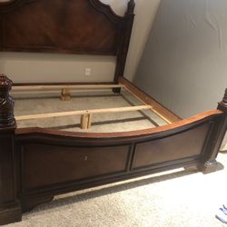 King Size Bed Frame With Night Stand